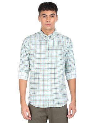 green checkered casual shirt - 18426587 - Standard Image - 3
