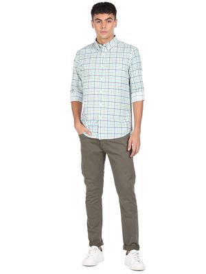 green checkered casual shirt - 18426587 - Standard Image - 5