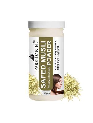 park daniel 100% pure & natural safed musli powder & ginger powder combo pack of 2 jars of 100 gms(200 gms) - 18428032 - Standard Image - 2