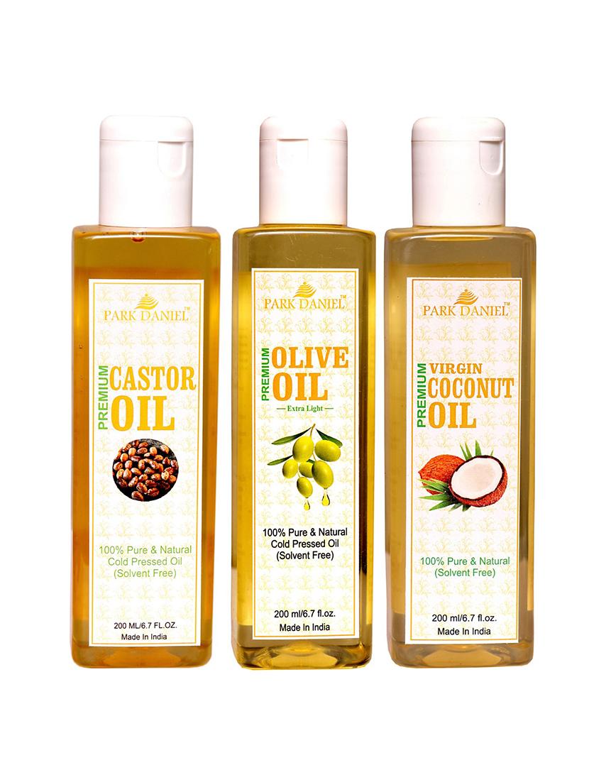 park daniel castor, olive & coconut oil-3 bottle 200 ml(600 ml) - 18428230 - Zoom Image - 1