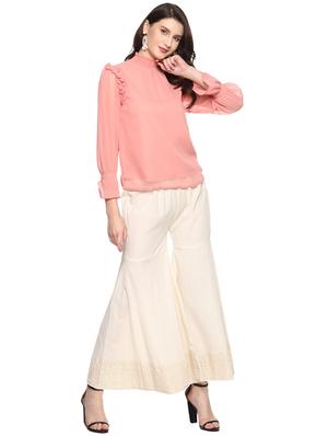 off-white solid crochet sharara - 18429204 - Standard Image - 5