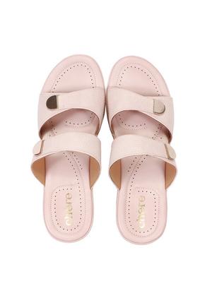 pink synthetic slip on sandals - 18429559 - Standard Image - 5