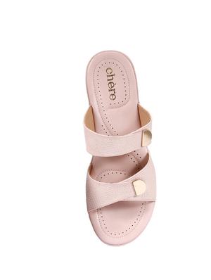 pink synthetic slip on sandals - 18429559 - Standard Image - 6