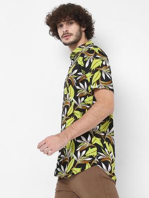black printed casual shirt - 18429616 - Standard Image - 2