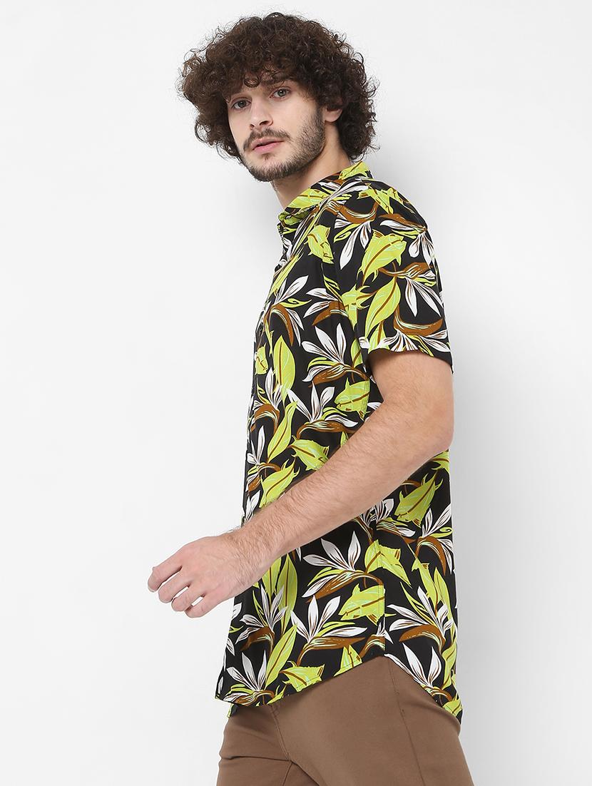 black printed casual shirt - 18429616 - Zoom Image - 2