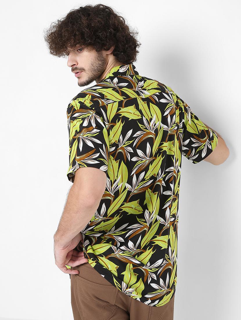 black printed casual shirt - 18429616 - Zoom Image - 3