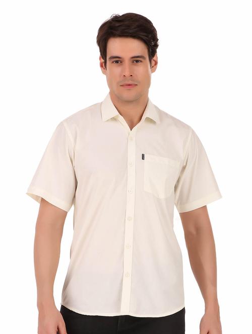 white solid casual shirt - 18430346 - Very Small Image - 1