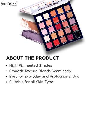 shryoan nude shadow 25 color highlighter & eyeshadow palette - 18430429 - Standard Image - 4