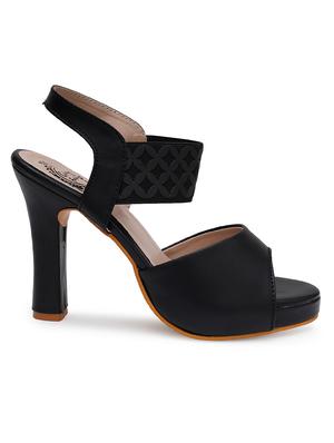 women black back strap sandal - 18430895 - Standard Image - 2