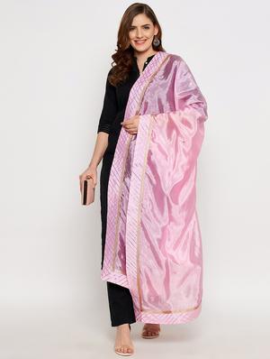 green silk blend printed dupatta - 18431149 - Standard Image - 2
