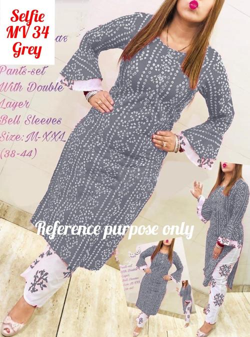 women kurta palazzo set - 18431530 - Standard Image - 1