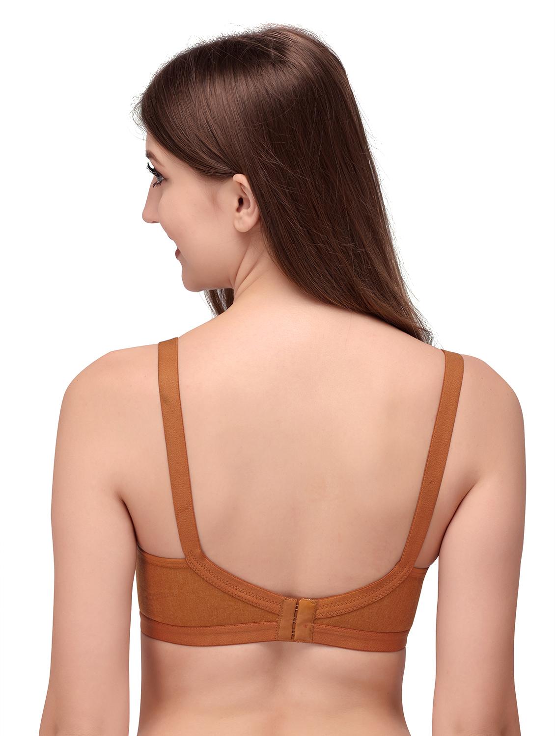 brown solid push up bra - 18431600 - Zoom Image - 3