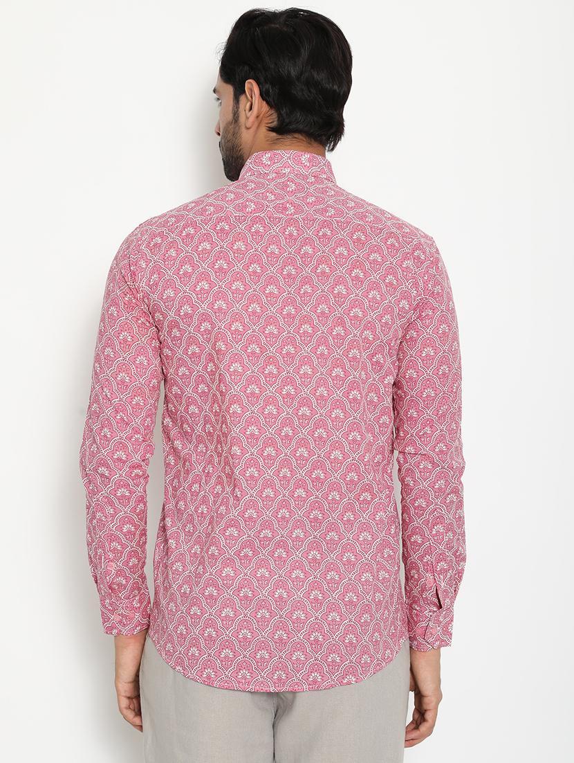 pink printed casual shirt - 18431720 - Zoom Image - 2