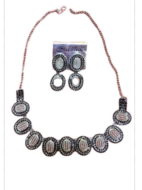 women designer earring necklace set - 18431747 - Standard Image - 1