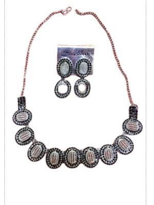 women designer earring necklace set - 18431747 - Standard Image - 2