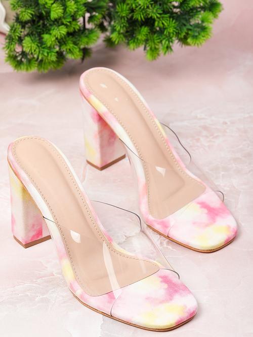 pink suede slip on sandals - 18432200 - Standard Image - 1