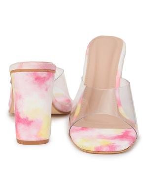 pink suede slip on sandals - 18432200 - Standard Image - 4