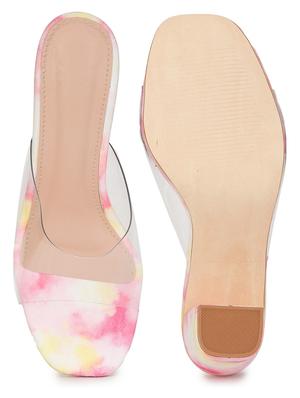 pink suede slip on sandals - 18432200 - Standard Image - 5