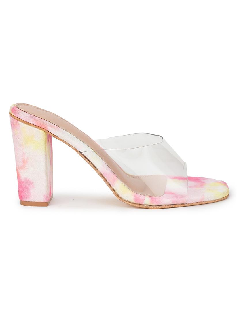 pink suede slip on sandals - 18432200 - Zoom Image - 2