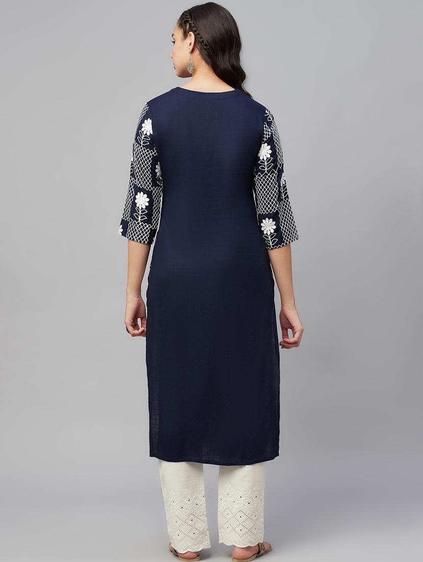 printed kurta pant set - 18433631 - Zoom Image - 3