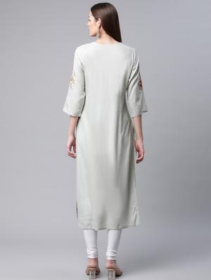 embroidered kurta set - 18433648 - Standard Image - 4