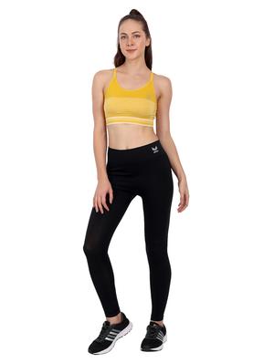 yellow lightly padded sports bra - 18434409 - Standard Image - 4