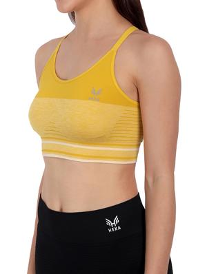 yellow lightly padded sports bra - 18434409 - Standard Image - 5