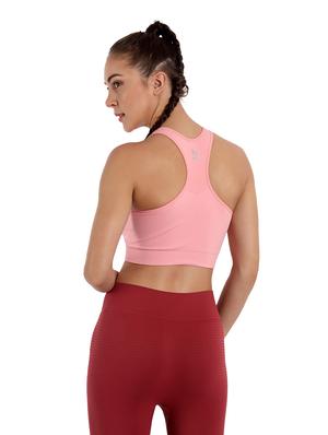 blue lightly padded sports bra - 18434415 - Standard Image - 3