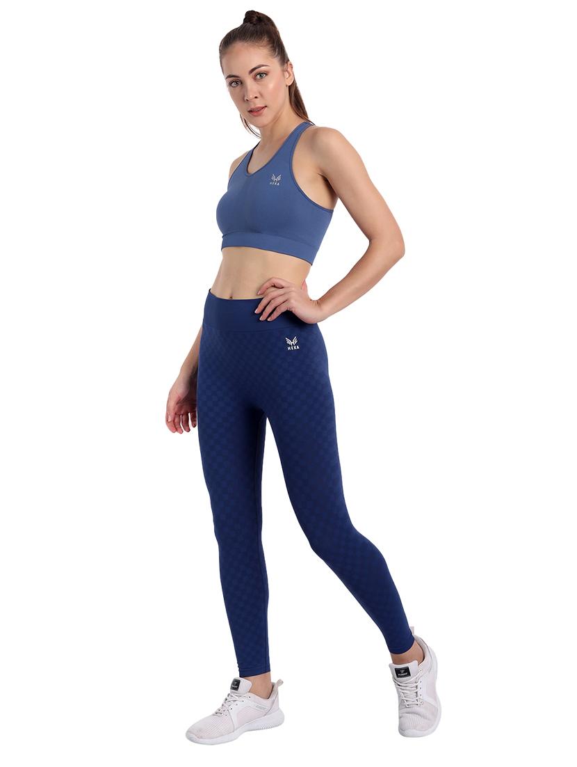 navy blue lightly padded sports bra - 18434416 - Zoom Image - 4