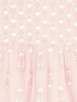 girls pink printed frock - 18434428 - Standard Image - 4