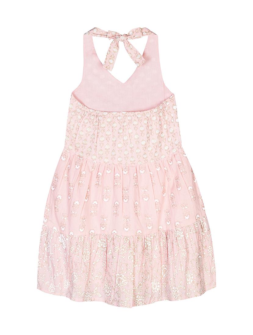 girls pink printed frock - 18434428 - Zoom Image - 3