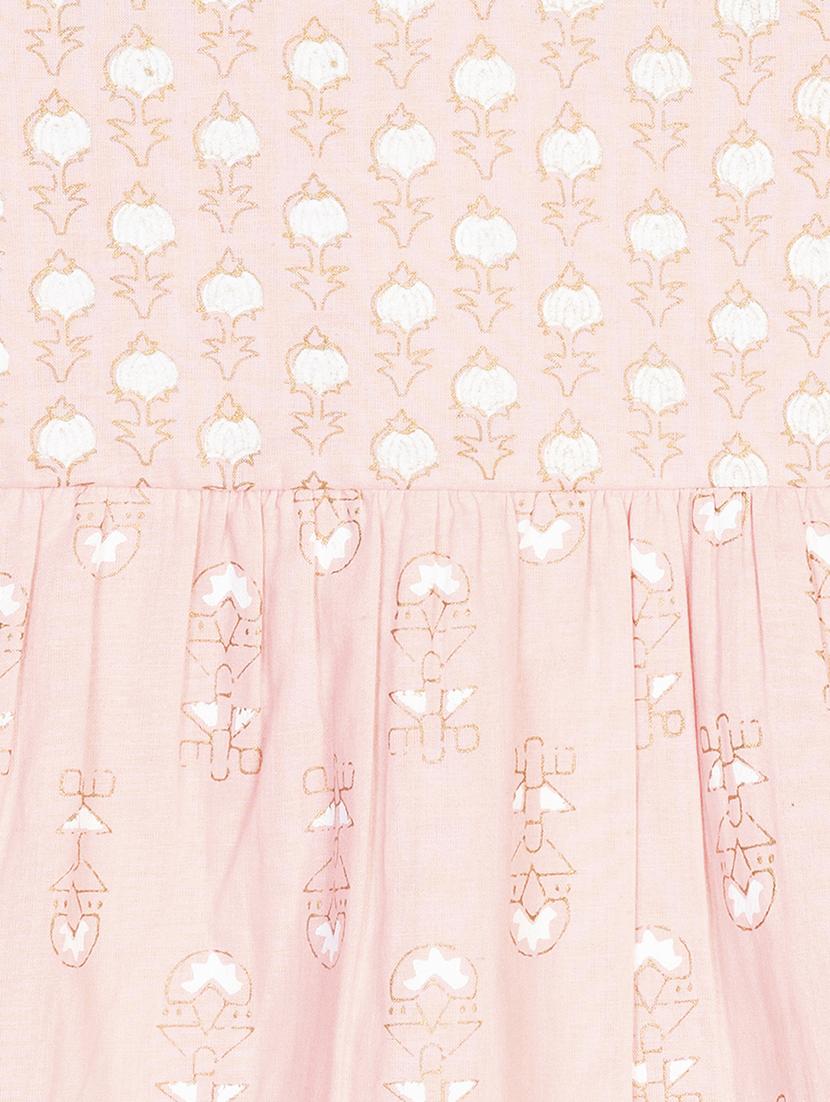 girls pink printed frock - 18434428 - Zoom Image - 4