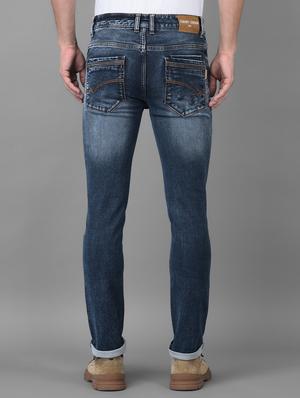 blue light-washed denim jean - 18434926 - Standard Image - 3