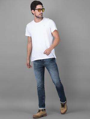 blue light-washed denim jean - 18434926 - Standard Image - 4