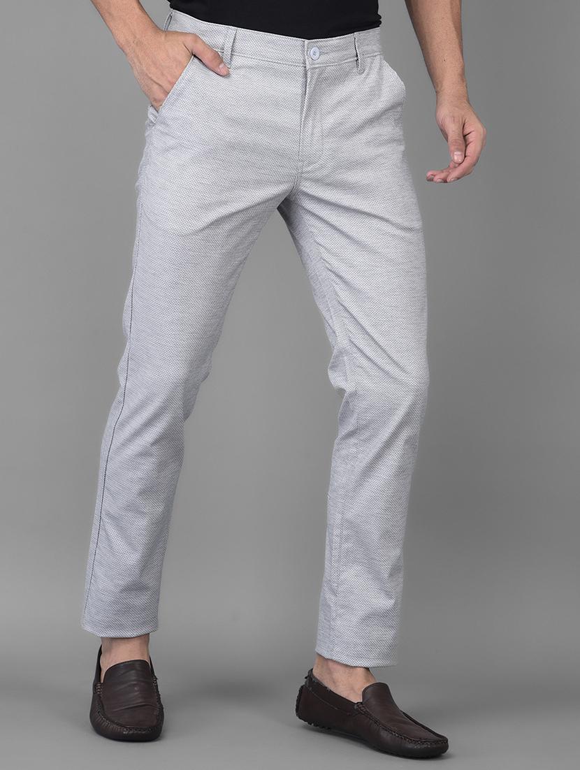 grey solid casual trouser - 18434959 - Zoom Image - 2