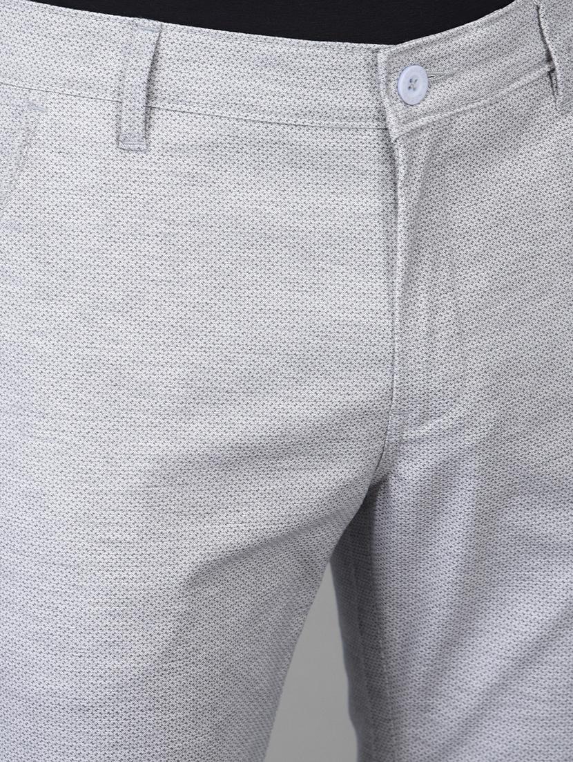 grey solid casual trouser - 18434959 - Zoom Image - 5