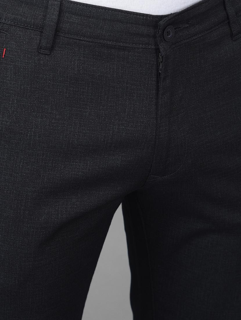 black solid casual trouser - 18434999 - Zoom Image - 5