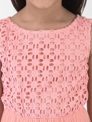 girls peach tiered maxi dress - 18435150 - Standard Image - 6