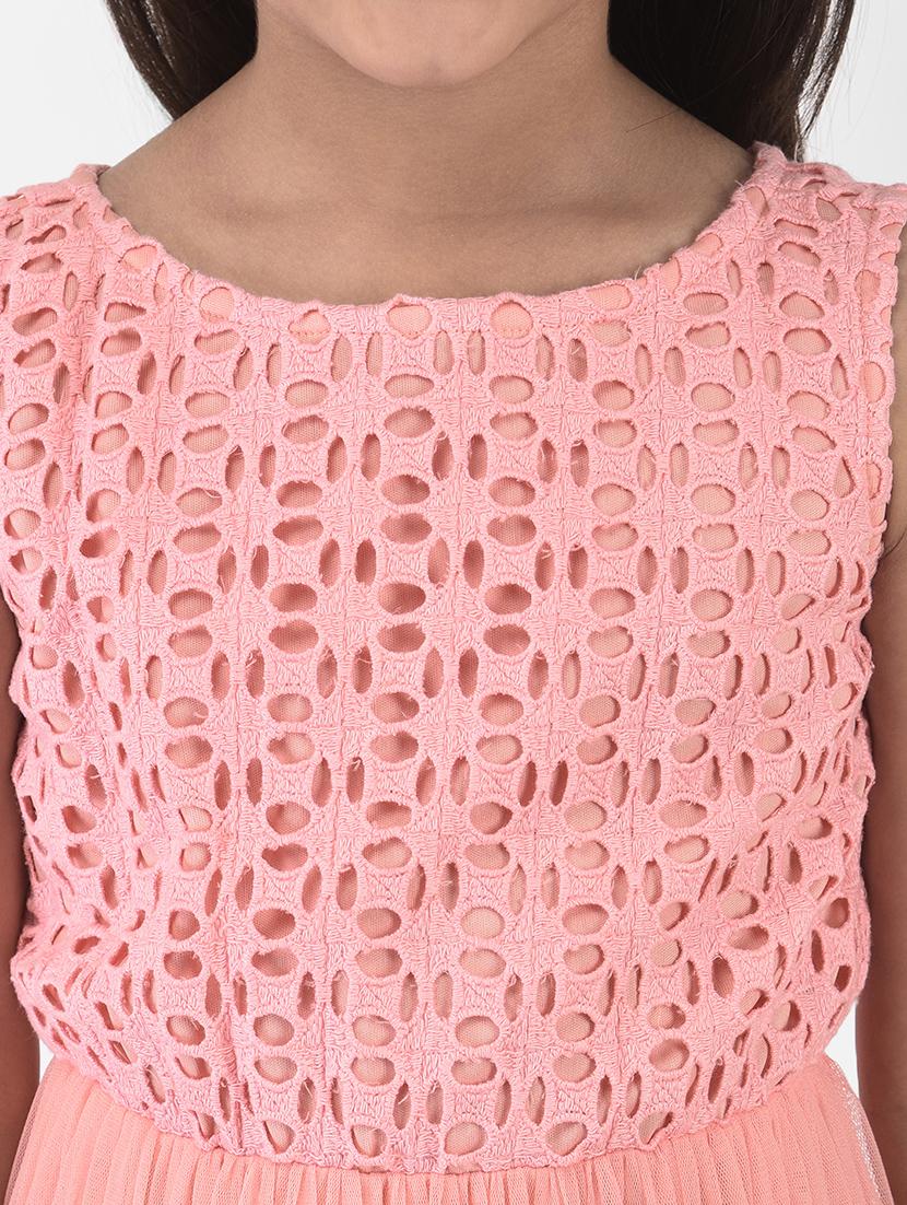 girls peach tiered maxi dress - 18435150 - Zoom Image - 6