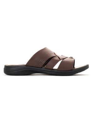 men brown toe separator slipper - 18435274 - Standard Image - 3