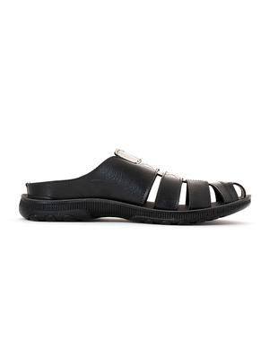 men black slip on sandal - 18435287 - Standard Image - 2