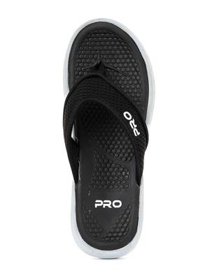 men black slip on slipper - 18435309 - Standard Image - 4