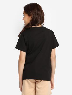 black solid regular tee - 18436288 - Standard Image - 3
