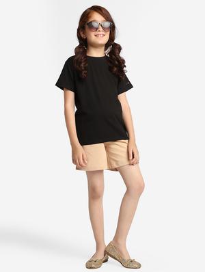 black solid regular tee - 18436288 - Standard Image - 4