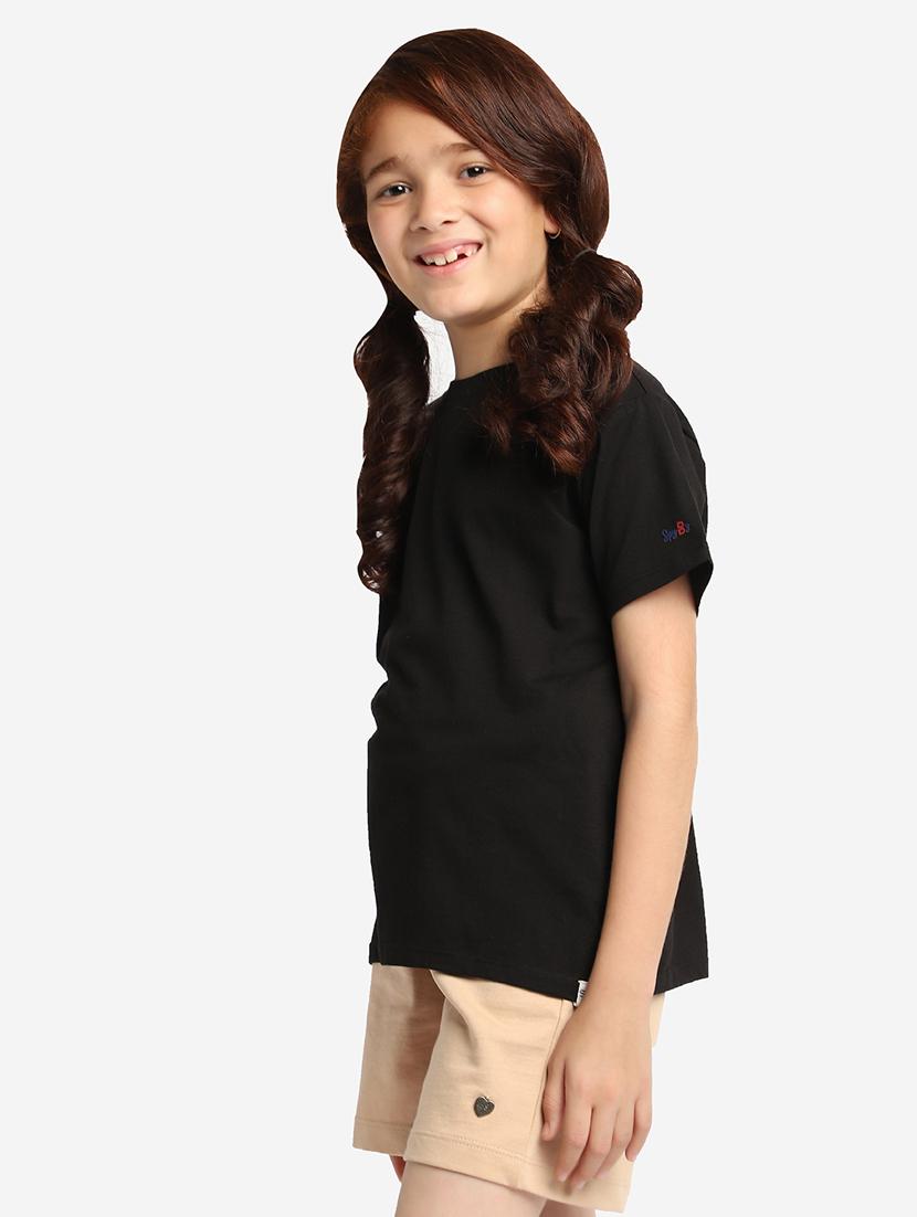 black solid regular tee - 18436288 - Zoom Image - 2