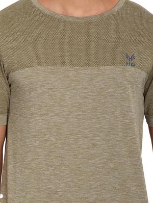 olive-green chest-printed t-shirt - 18436324 - Standard Image - 5