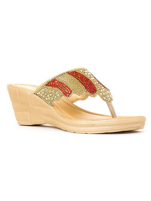 women red toe separator sandal - 18436583 - Standard Image - 1