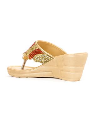 women red toe separator sandal - 18436583 - Standard Image - 3