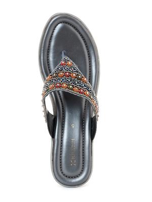women grey toe separator sandal - 18436586 - Standard Image - 4