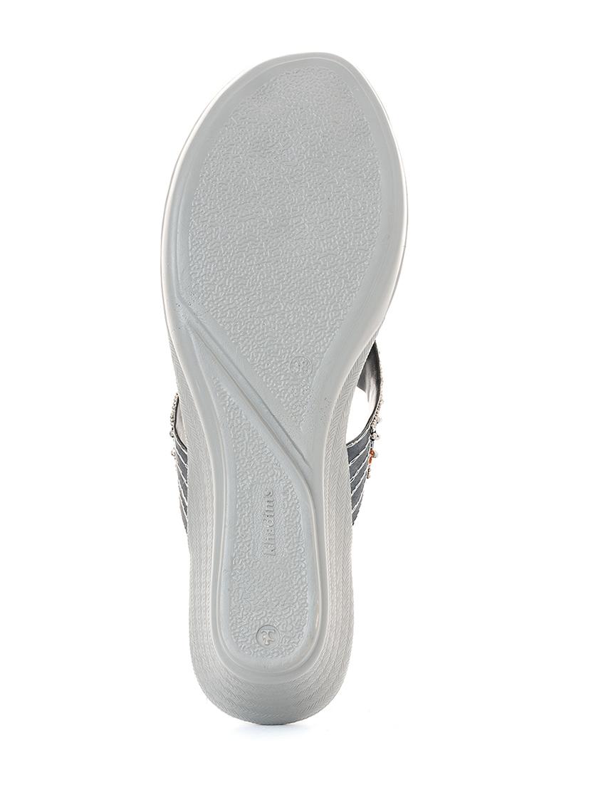 women grey toe separator sandal - 18436586 - Zoom Image - 5